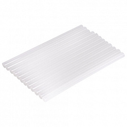 Клеевые стержни, диаметр 11 мм, длина 200 мм, белые, комплект 12 штук, BRAUBERG, европодвес, 670299