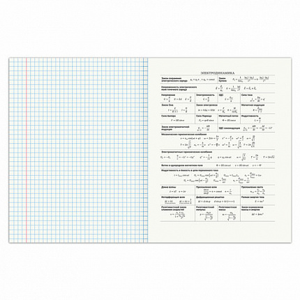 Тетрадь предметная SPORT CLUB 48л, обложка картон, ФИЗИКА, клетка, подсказ, BRAUBERG, 404804