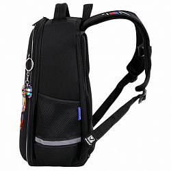 Ранец BRAUBERG LIGHT, 1 отделение, с брелоком, "Яркий дрифт", 36х26х13 см, 272027