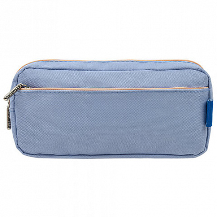 Пенал мягкий BRAUBERG, 2 отделения, ассорти 5 цветов, "Pastel", 21х9,5х5 см, дисплей, 271579