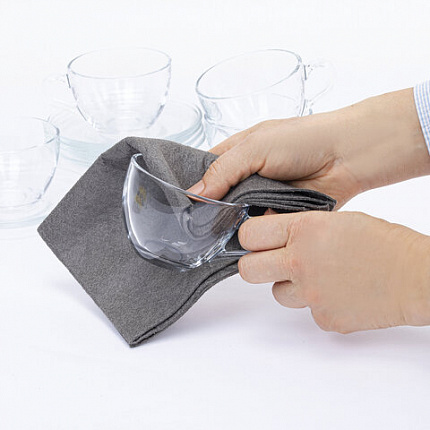 Салфетка КОРЕЙСКАЯ УМНАЯ для дома и авто БЕЗ РАЗВОДОВ, 30х40см, 3 шт., УНИВЕРСАЛЬНАЯ,, 702524