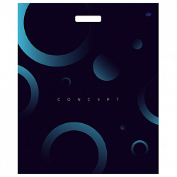 Пакет с вырубной ручкой ПВД, 60х50 см, "Концепт БИГ", 100 мкм, н00214884