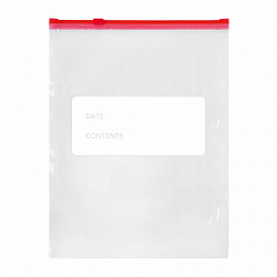 Пакеты для заморозки продуктов, 3 л, КОМПЛЕКТ 100 шт., с замком-застежкой (слайдер), LAIMA, 608914