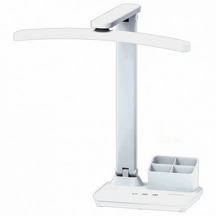 Настольная лампа светильник беспроводная SONNEN PT-401, органайзер, USB, LED, 5 Вт, 3 режима, 238779