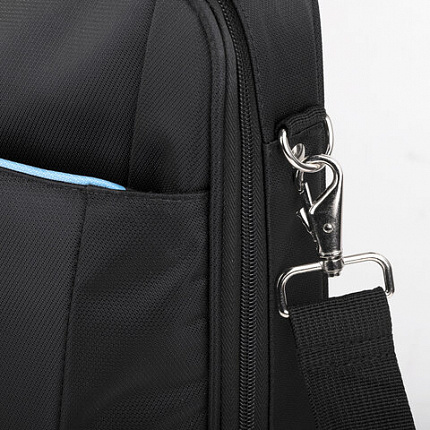 Сумка портфель BRAUBERG SYDNEY с отделением для ноутбука 17,3", откидная крышка, черная, 34х44х6 см, 240449