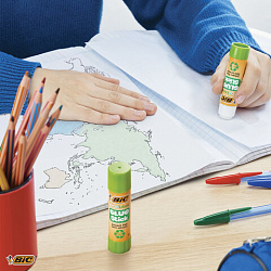 Клей-карандаш BIC "ECOlutions", 8 г, с ароматом яблока, 8923442.