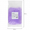 Бахилы MERIDIAN ПРОЧНЫЕ 3,8 г, фиолетовые, двойная резинка, КОМПЛЕКТ 100 штук (50 пар), 40х15 см, ПНД