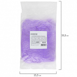 Бахилы MERIDIAN ПРОЧНЫЕ 3,8 г, фиолетовые, двойная резинка, КОМПЛЕКТ 100 штук (50 пар), 40х15 см, ПНД