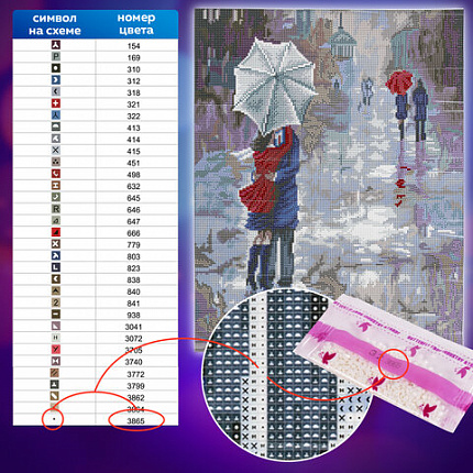 Картина стразами (алмазная мозаика) 40х50 см, ОСТРОВ СОКРОВИЩ "Встреча 2", без подрамника, 662587