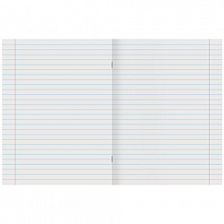 Тетрадь А5 48 л. STAFF "College" скоба, линия, офсет №2 ЭКОНОМ, обложка картон, "РОДИНА", 405629