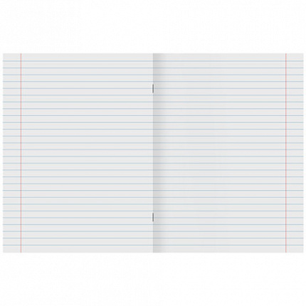 Тетрадь А5, 48 л., STAFF, скоба, линия, офсет №2 ЭКОНОМ, обложка картон, ЯРКАЯ, 405628