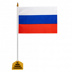 Флаг России настольный 14х21 см, без герба, BRAUBERG/STAFF, 550184