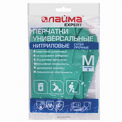 Перчатки нитриловые LAIMA EXPERT НИТРИЛ, химически устойчивые, 70 г/пара, гипоаллергенные, размер 8, М (средний), 605001
