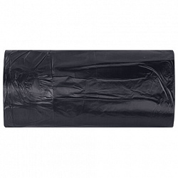 Мешки для мусора 30 л, черные, в рулоне 50 штук, сверхпрочные, ПВД 30 мкм, 50x58 см, LAIMA, 702650