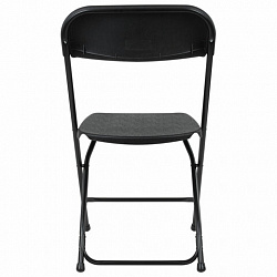 Стулья складные BRABIX "Golf CF-002", КОМПЛЕКТ 4 шт., черный каркас, пластик черный, 533030
