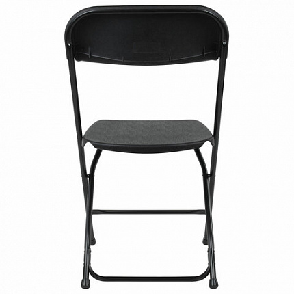 Стулья складные BRABIX "Golf CF-002", КОМПЛЕКТ 4 шт., черный каркас, пластик черный, 533030