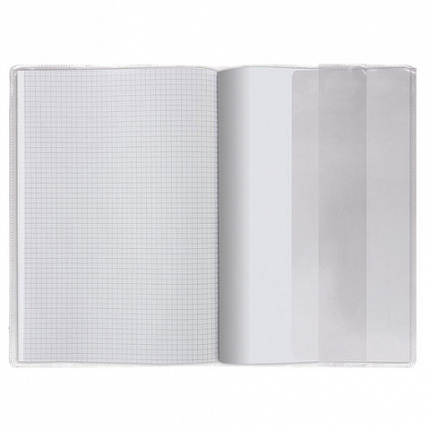 Обложка ПВХ для учебника и тетради, А4, универсальная, прозрачная, плотная, 120 мкм, 302х580 мм, "ДПС", 2145.1