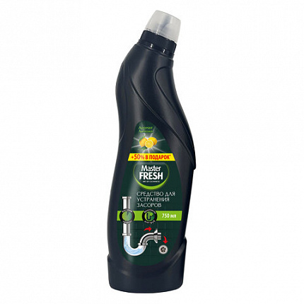 Средство для прочистки канализационных труб 750мл MASTER FRESH "Лимон", ш/к 74791, С0006468