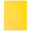 Скоросшиватель пластиковый с перфорацией BRAUBERG, А4, 140/180 мкм, желтый, 226587