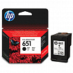 Картридж струйный HP (С2P10AE) Ink Advantage 5575/5645/OfficeJet 202, №651, черный, оригинальный, ресурс 600 стр., C2P10AE