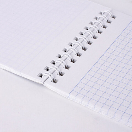 Блокнот МАЛЫЙ ФОРМАТ А6 108х146 мм, 48 л., гребень, мелованная картонная обложка, клетка, BRAUBERG, "INDAY", ассорти, 121721