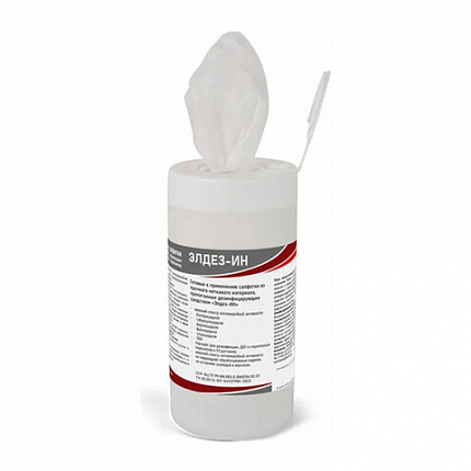 Дезинфицирующие салфетки влажные 60 шт., ЭЛДЕЗ-ИН, для обработки поверхностей, САЛ-В-37