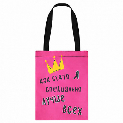 Сумка шоппер, полиэстер, 31х39 см, АССОРТИ, СШР-1