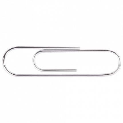 Скрепки EXTRA BRAUBERG 28 мм никелированные 100 штук, 271312