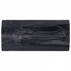 Мешки для мусора 120л черные в рулоне 10 штук сверхпрочные, ПВД 80 мкм, 70x110см, LAIMA, 702664