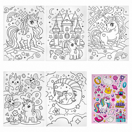 Набор ЮНОГО ХУДОЖНИКА "ЕДИНОРОГ" для рисования и творчества в кейсе ЮНЛАНДИЯ, 165 предметов, 665670