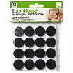 Накладки-протекторы для мебели ФЕТР самоклеящиеся, d=20 мм, черные, КОМПЛЕКТ 32 шт., BoomHouse, 701815