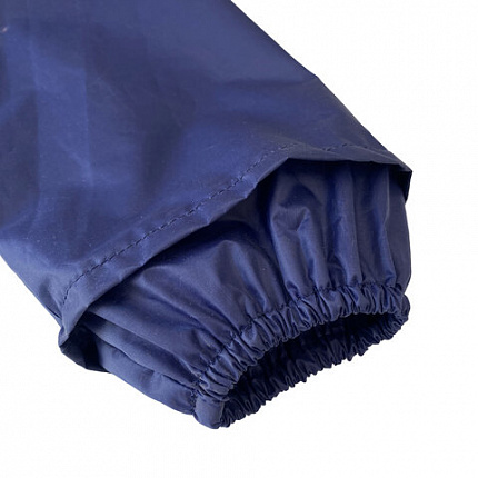 Дождевик плащ синий на молнии многоразовый с ПВХ-покрытием, размер 52-54 (XL), рост 170-176, ГРАНДМАСТЕР, 610866