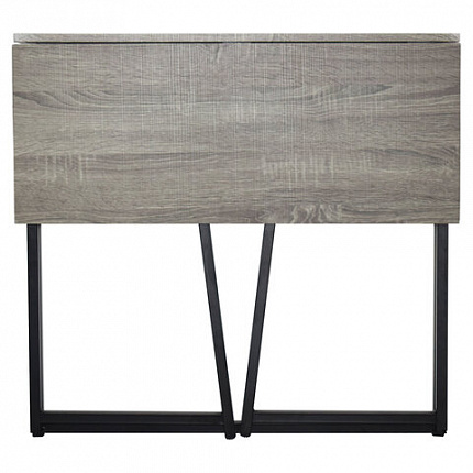 Стол на металлокаркасе BRABIX "LOFT CD-001", 800х440х740 мм, складной, цвет дуб антик, 641210