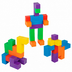 Магнитный конструктор MAGNETIC CUBES "КУБИЧЕСКИЙ", 72 магнитных кубика, BRAUBERG KIDS