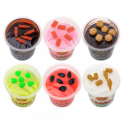 Слайм с фигурками, вкусняшки, 200 г, АССОРТИ 6 видов, JOLLY JOT (ДЖОЛЛИ ДЖОТ), 666668