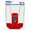 Подставка для книг и учебников BRAUBERG LINE+, металлическая, красная, европодвес, 238070