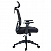 Кресло BRABIX PREMIUM "Agent ER-404", поясничная поддержка, регулируемый подголовник, ткань/сетка, черное, 532970
