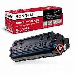 Картридж лазерный SONNEN (SC-725) для CANON LBP6000/LBP6020/LBP6020B, ВЫСШЕЕ КАЧЕСТВО, ресурс 1600 стр., 362433