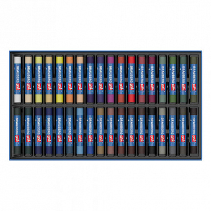 Пастель сухая художественная BRAUBERG ART "Летние ночи", 36 цветов, круглое сечение, 182091