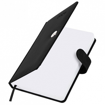 Ежедневник датированный 2026 А5 138x213 мм, BRAUBERG "Legend", под кожу, застежка, черный, 117070