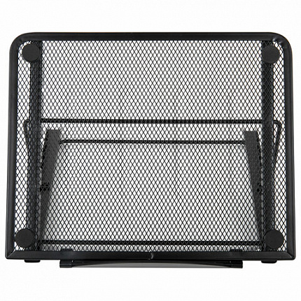 Подставка для книг, ноутбуков, планшетов, BRAUBERG "Germanium", 240х195х20 мм, черная, металл, 237987