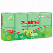Бумага туалетная бытовая, спайка 8 шт., 2-х слойная, (8х19 м), LAIMA, аромат яблока, 128723