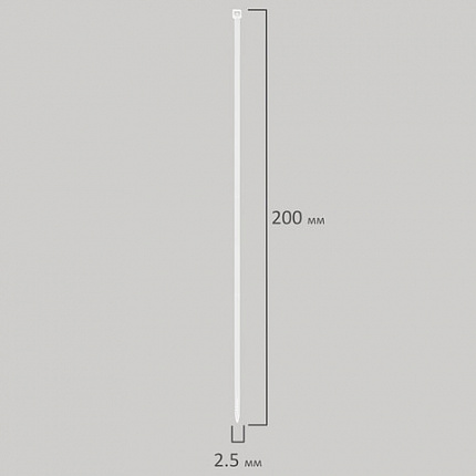 Стяжка (хомут) нейлоновая сверхпрочная POWER LOCK, 2,5х200 мм, КОМПЛЕКТ 100 шт., белая, SONNEN, 607920