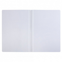 Тетрадь А4 96 л., HATBER, гребень, клетка, матовая ламинация, "Mimimilk" (микс в спайке), 087004, 96Т4лВ1гр
