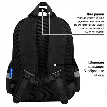 Рюкзак BRAUBERG FAVOUR, 2 отделения, 3 кармана, "Module blocks", 40х29х15 см, 273124