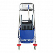 Тележка уборочная BRABIX, 2-съемных ведра по 15 л, отжим, корзина, держатель для мусорного мешка с поддерживающей платформой, 601500