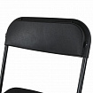 Стул складной BRABIX "Golf CF-002", черный каркас, пластик черный, 531563