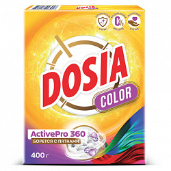 Стиральный порошок для всех типов стирки и тканей 400 г, DOSIA "Optima Color", 3265602
