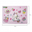 Настольное покрытие BRAUBERG KIDS, А3+, пластик, 46x33 см, "Мечты единорога", 271730