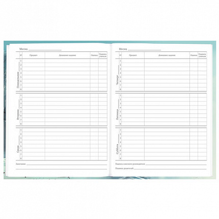 Дневник 5-11 класс 48 л., твердый, BRAUBERG, глянцевая ламинация, с подсказом, "Космический корабль", 107189